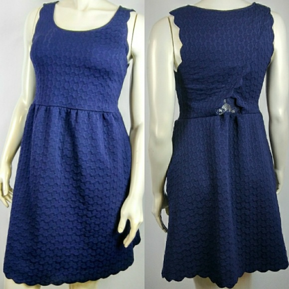 Anthropologie Dresses & Skirts - Maeve Blue Sleevess Textured Dress